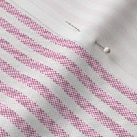 Narrow Pink Ticking Stripe