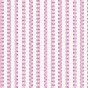 Narrow Pink Ticking Stripe