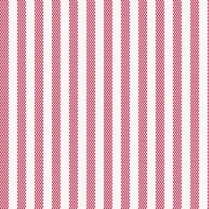 Narrow Red Ticking Stripe