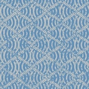 Macrame [medium] - blue 6x6