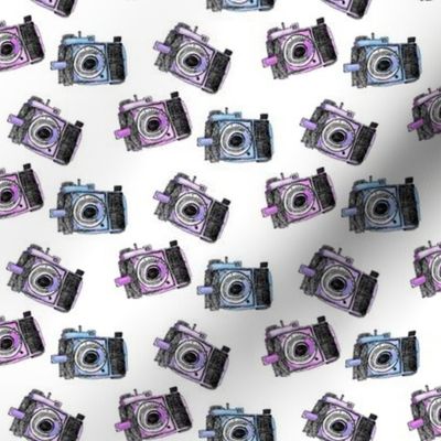 Cameras Vintage Photography Purple Blue