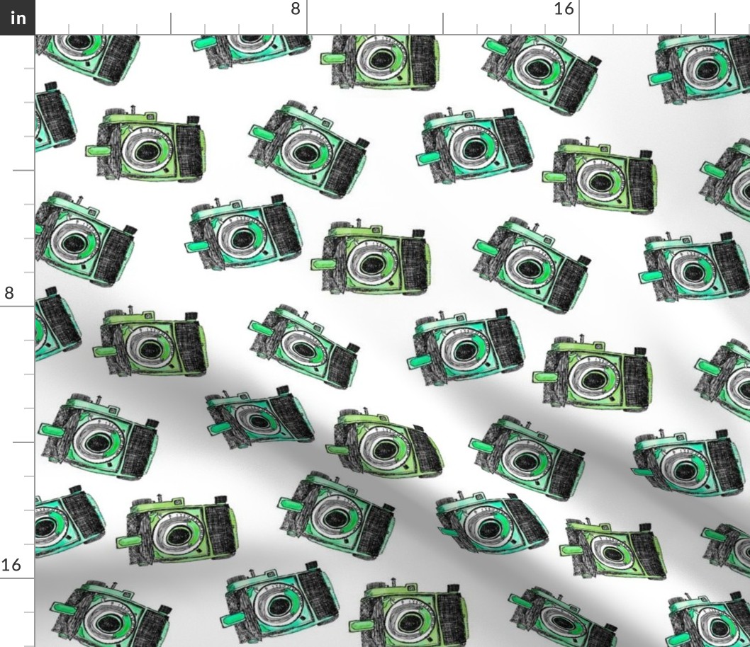 Cameras Vintage Photography Green