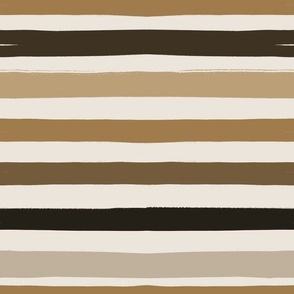 Safari Stripes (Brown) (10.5" Fabric / 12" Wallpaper)