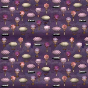 Steampunk Balloons Purple