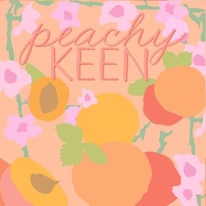 Peachy Keen - 8x8 Art Print