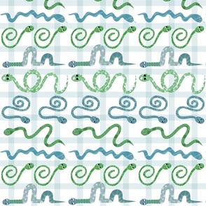 Hissterical  Snakes on Plaid