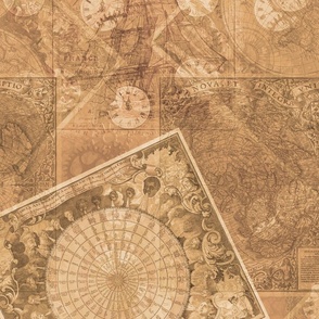Vintage Maps Sepia