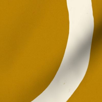 007 Tangled Abstract Brush Strokes IV on Mustard yellow