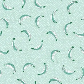 dotty sketchy banana - soft seaglass green