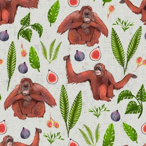 Orangutans and Figs and Rambutans (Large)