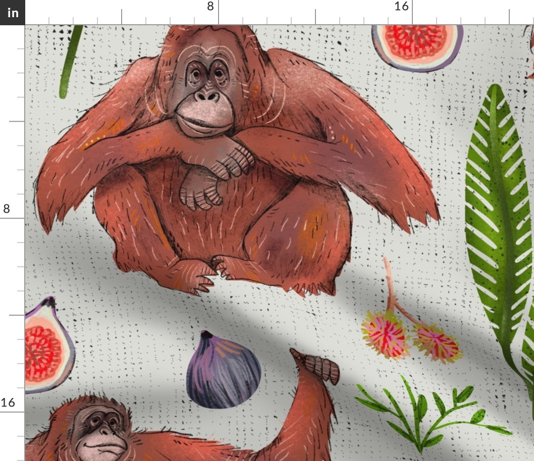 Orangutans and Figs and Rambutans (Large)