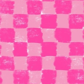 textured pink check