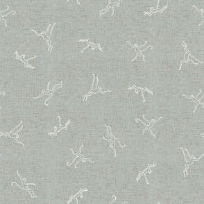 cheeky monkey - soft slate blue - small