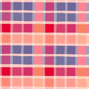 Checkered colorful stripes pattern