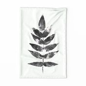 Botanical Leaf Black White Wall art