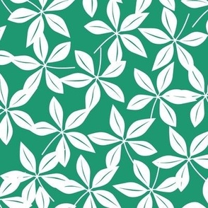 Normal scale • Tropical leaves green