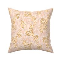 Jumbo Pink and gold dots and dashes by Flora Wild Design