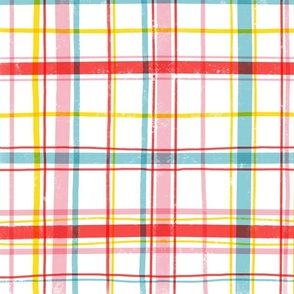 happy picnic plaid // large scale