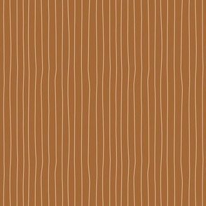 Spooky Stripes - Burnt Orange, Smallscale