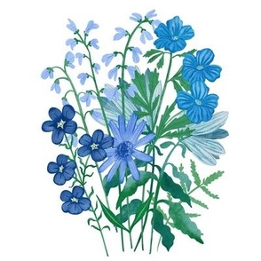 Blue Bouquet tile