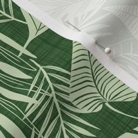 Cabana Tropics - Summer Tropical Leaves Green Regular Scale