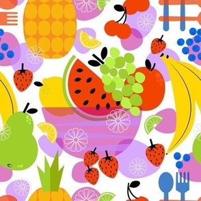 Fruit salad / kitchen / multicolored