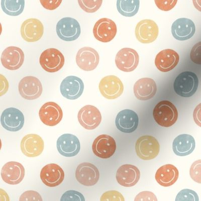 (small scale) smiley faces - happy - neutrals  - LAD22