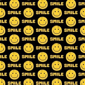 (small scale) Smile - Happy Face  Smiley - yellow/black - LAD22