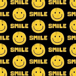 Smile - Happy Face  Smiley - yellow/black - LAD22
