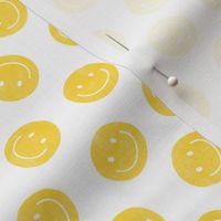 (small scale) smiley faces - happy - yellow - LAD22