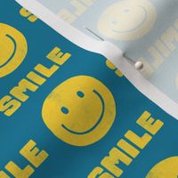 Smile - Happy Face - yellow/blue - LAD22