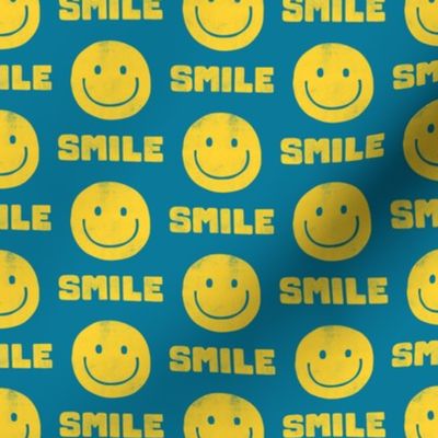 Smile - Happy Face - yellow/blue - LAD22