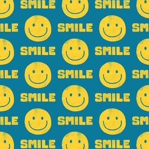 Smile - Happy Face - yellow/blue - LAD22