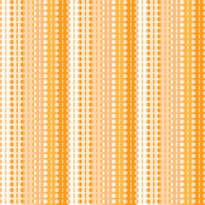 Medium Scale - Pleated Stripes-Orange Ombre