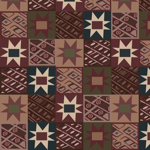 Antique Peruvian Inca Patchwork Quilt