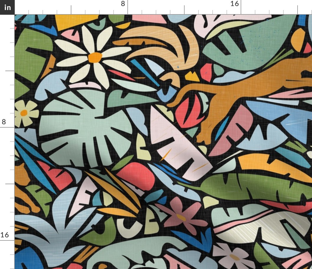 Joyful Jungle - Maximalist Modern Shapes / Large