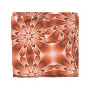 coral floral tile
