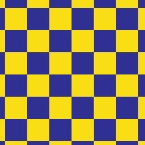 Checkered Yellow and Blue, Check Pattern Checkered Pattern, Retro Squares