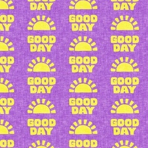 Good Day Sunshine - purple - LAD22
