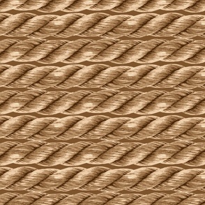 Rope stripes natural brown