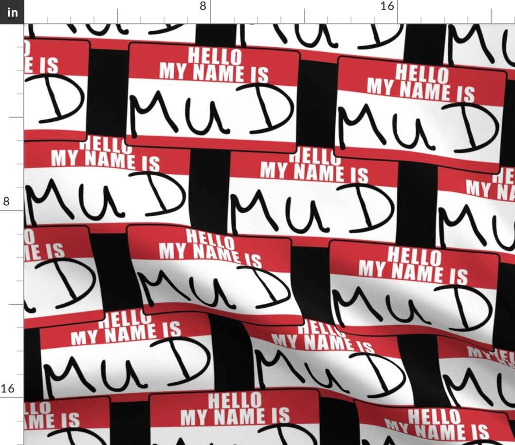 Hello, My Name is Mud Name Tag sticker