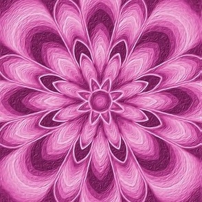 flower tile check - pink 