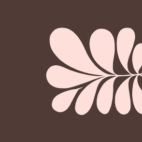 Minimal Foliage 2/2 Pink on Brown