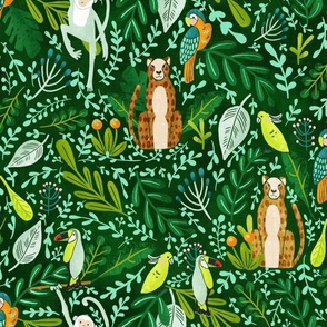 Jungle Jubilee_MEDIUM forest green