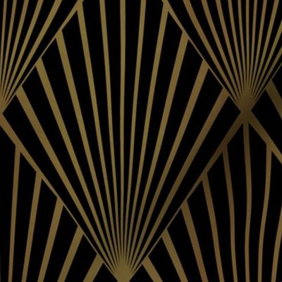 Art Deco Gold - Black