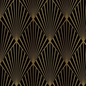 Art Deco Gold - Black