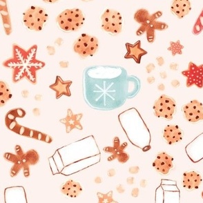 Cookies And Milk- Christmas treats 12x12