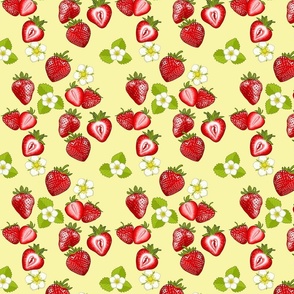 Juicy Strawberries - Yellow