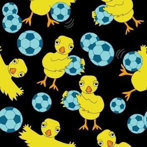 Soccer Chick Petal Solid Color Coordinates Black
