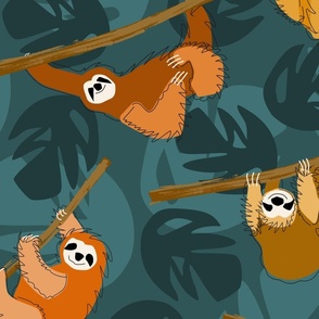 Sloth in the joyful jungle - xl